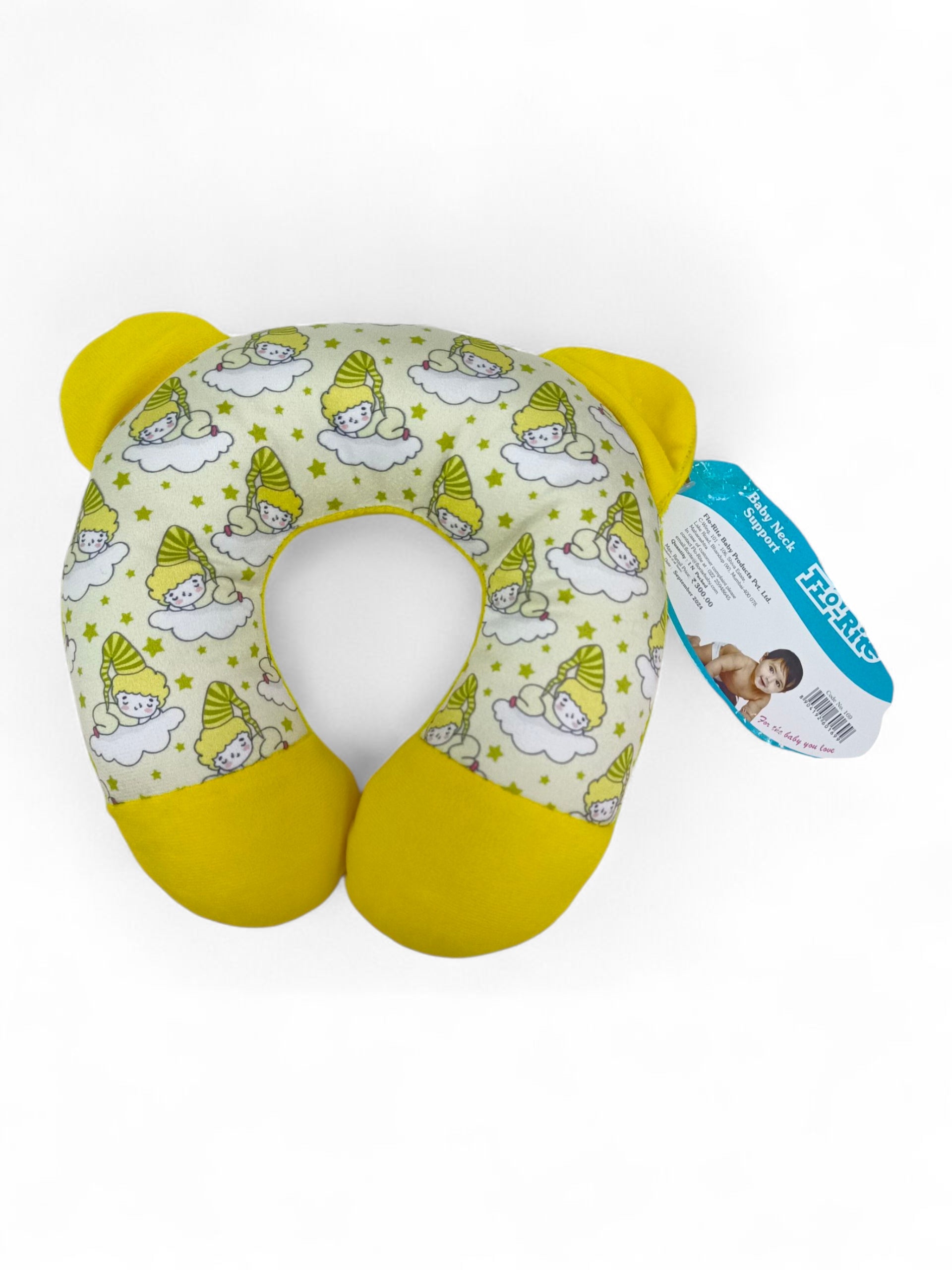 FLO RITE BABY NECK SUPPORT YELLOW FLO RITE BABY NECK SUPPORT YELLOW